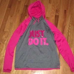 Nike Just Do It Therma Fit Hoodie Sweatshirt Sz L